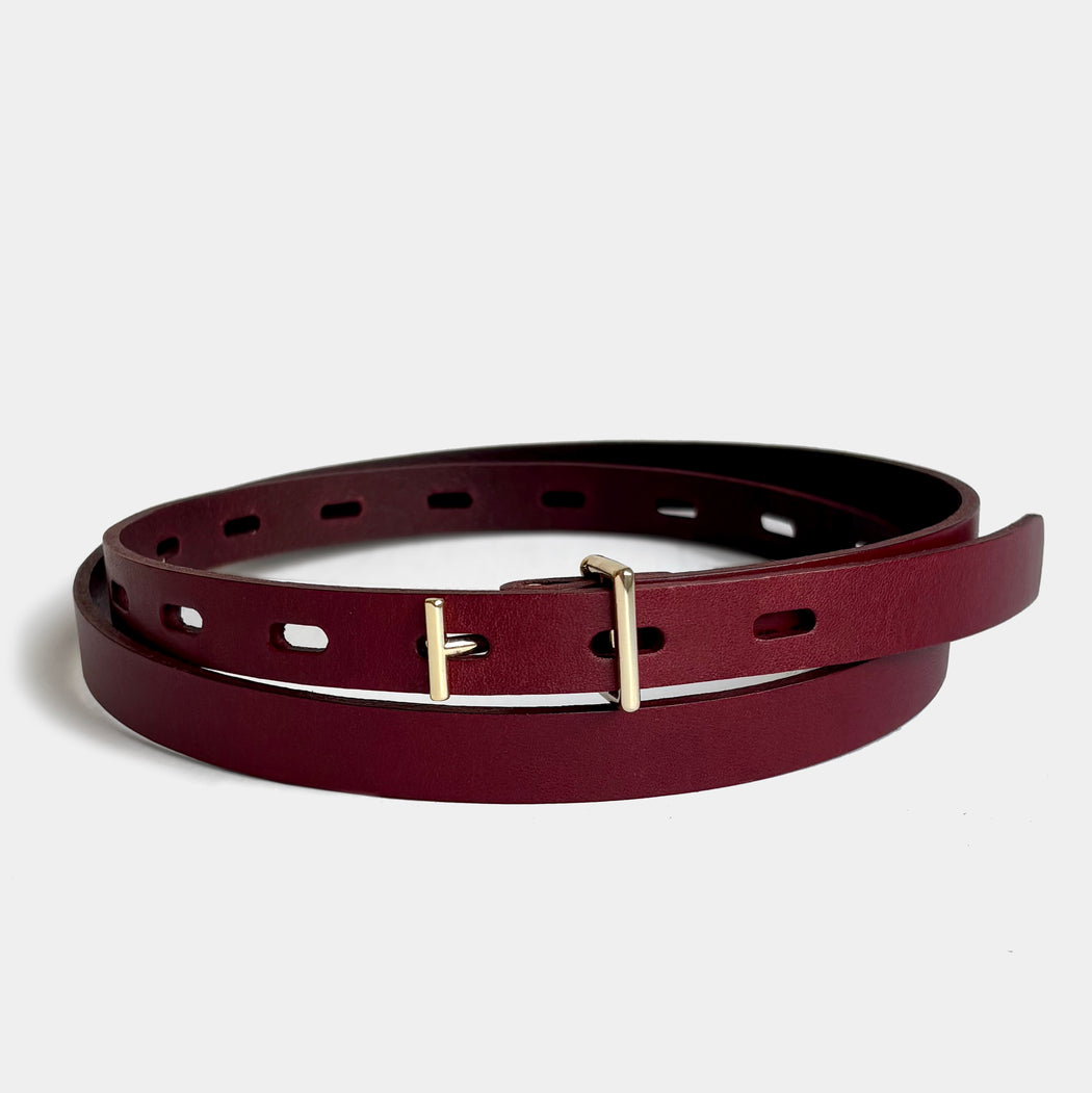 OPERA BELT IN BURGUNDY
